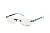 Brendel 902188 70, Trapezoid Brillen, Hellblau