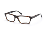 Burberry BE 2138 3397, Rectangle Brillen, Schwarz