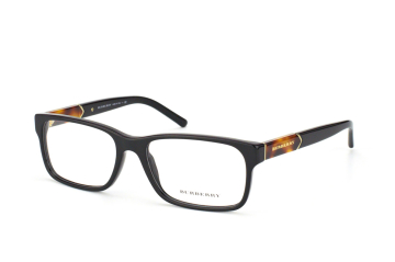 Burberry BE 2150 3001, Rectangle Brillen, Schwarz