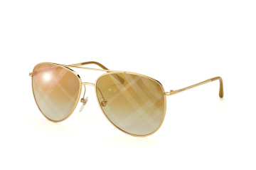 Burberry BE 3072 1017/b3, Aviator Sonnenbrillen, Goldfarben