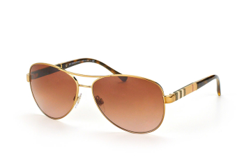 Burberry BE 3080 1145/13, Aviator Sonnenbrillen, Beige