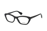 Prada PR 03Qv 1Ab1O1, Trapezoid Brillen, Schwarz