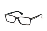 Prada PR 15Qv 1AB 1O1, Rectangle Brillen, Schwarz