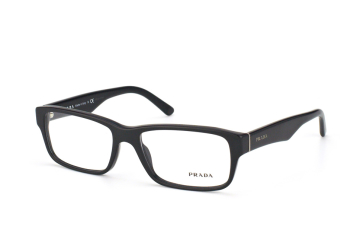 Prada PR 16Mv 1Bo1O1, Trapezoid Brillen, Schwarz