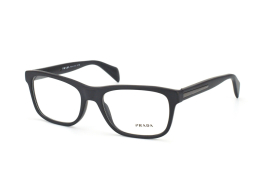 Prada PR 19Pv 1Bo1O1, Rectangle Brillen, Schwarz