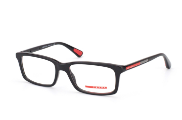 Prada Sport PS 02Cv 1Ab1O1, Rectangle Brillen, Schwarz