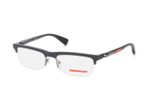Prada Sport PS 05Dv Oaf1O1, Rectangle Brillen, Dunkelgrau