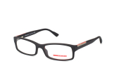 Prada Sport PS 10Av 1Bo1O1, Rectangle Brillen, Schwarz