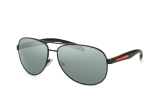 Prada Sport PS 53Ps 1Bo7W1, Aviator Sonnenbrillen, Schwarz