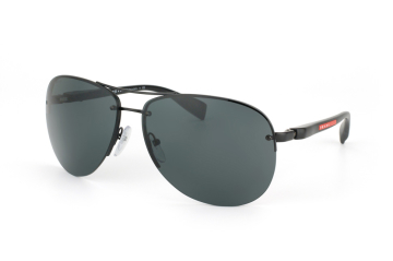 Prada Sport PS 56Ms 1Bo1A1, Aviator Sonnenbrillen, Schwarz
