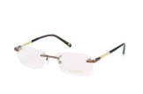 Escada VES 851 0K01, Rectangle Brillen, Braun