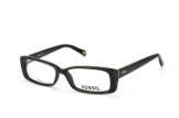 Fossil FOS 6004 807, Rectangle Brillen, Schwarz