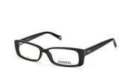 Fossil FOS 6004 807, Rectangle Brillen, Schwarz