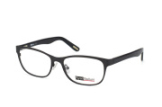 Ryan Belluni RI 3016 001, Trapezoid Brillen, Schwarz
