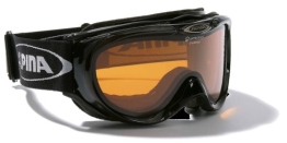 ALPINA Skibrille Freespirit, schwarz transparent qlh (black transparent qlh), One size, A7008-031, - 1