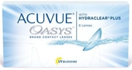 Acuvue Oasys Kontaktlinsen, Packung mit 6 Monatslinsen, freie Stärkewahl (BC-Wert: 8.40 / Dia: 14.00) - 1