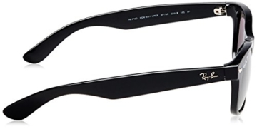 Ray Ban Unisex Sonnenbrille New Wayfarer, Gr. Large (Herstellergröße: 55), Schwarz (schwarz 901/58) - 3