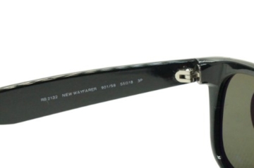Ray Ban Unisex Sonnenbrille New Wayfarer, Gr. Large (Herstellergröße: 55), Schwarz (schwarz 901/58) - 6