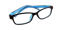 De Ding Kinder Silikon Optische Kurzsichtige Brillen Rahmen Mehrfarbig BlackBlue - 1
