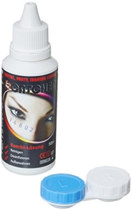 Eyecatcher 84086441.001 - All-in One Lösung - Kontaktlinsenflüssigkeit für weiche Kontaktlinsen - pH-Wert: 7,4 - steril - inkl. Kontaktlinsenbehälter - 50 ml - 1