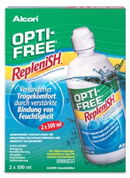 Opti-Free Replenish Pflegemittel für weiche Kontaktlinsen, Vorratspackung 2 x 300 ml - 1
