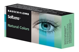 SofLens Natural Colors  Monatslinsen weich, 2 Stück / BC 8.70 mm / DIA 14.00 mm / -00.00 Dioptrien, Platinum - 1