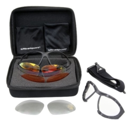 Ultrasport Multifunktions Sportbrille mit 3 Paar Wechselgläsern - 1