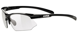 Uvex Sonnenbrille Sportstyle 802 v, Black, One size, 5308722201 - 1