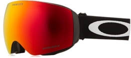 Oakley Skibrille Flight Deck SNOW XM, lens Prizm TORCH Iridium (Matte Black with white logo and black band), One Size, OO7064-39 - 1
